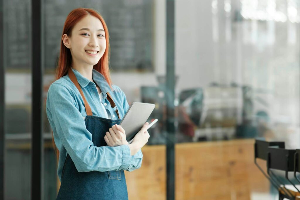 start up of enterprise women leader the new company self confident