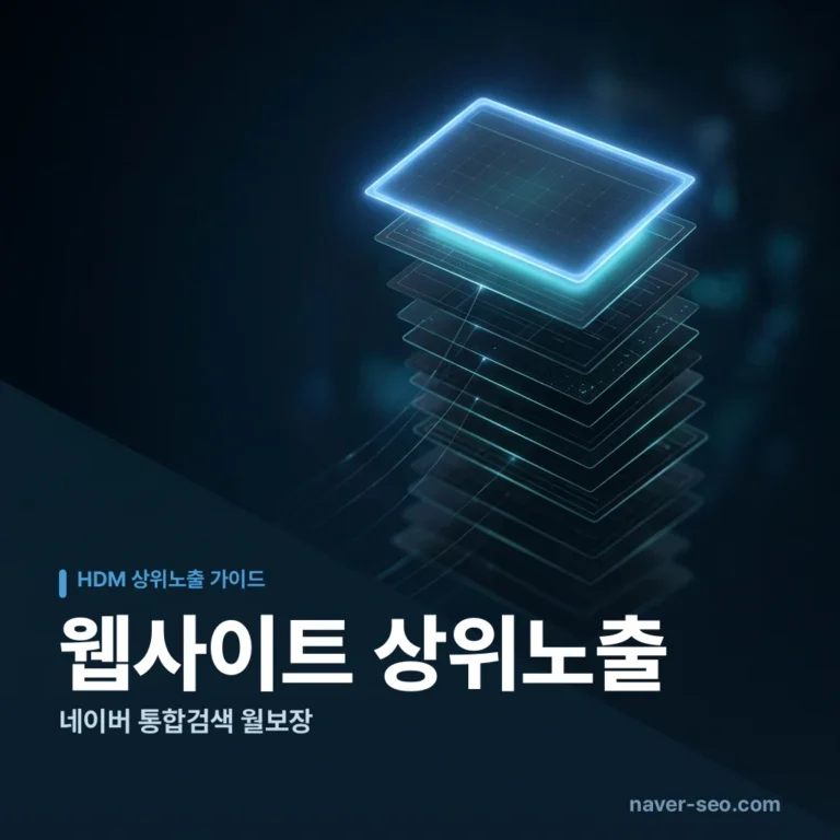 웹사이트 상위노출 업체 — 에이치디엠