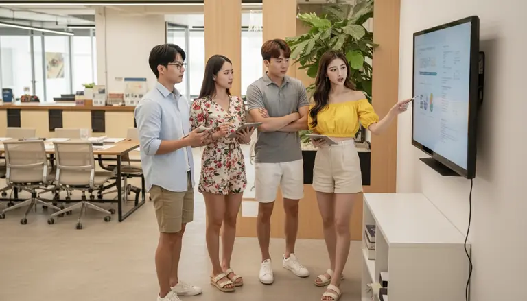 에이치디엠 사무실 일상 — 프레젠테이션