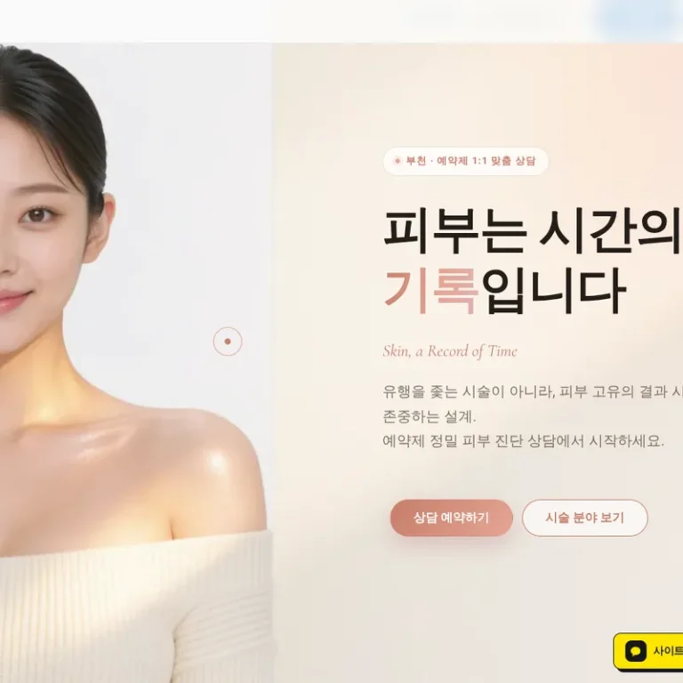 피부과 홈페이지 제작 업체 — 에이치디엠