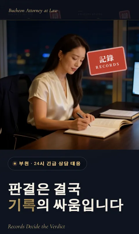 변호사 홈페이지 제작 예시 — 모바일 화면