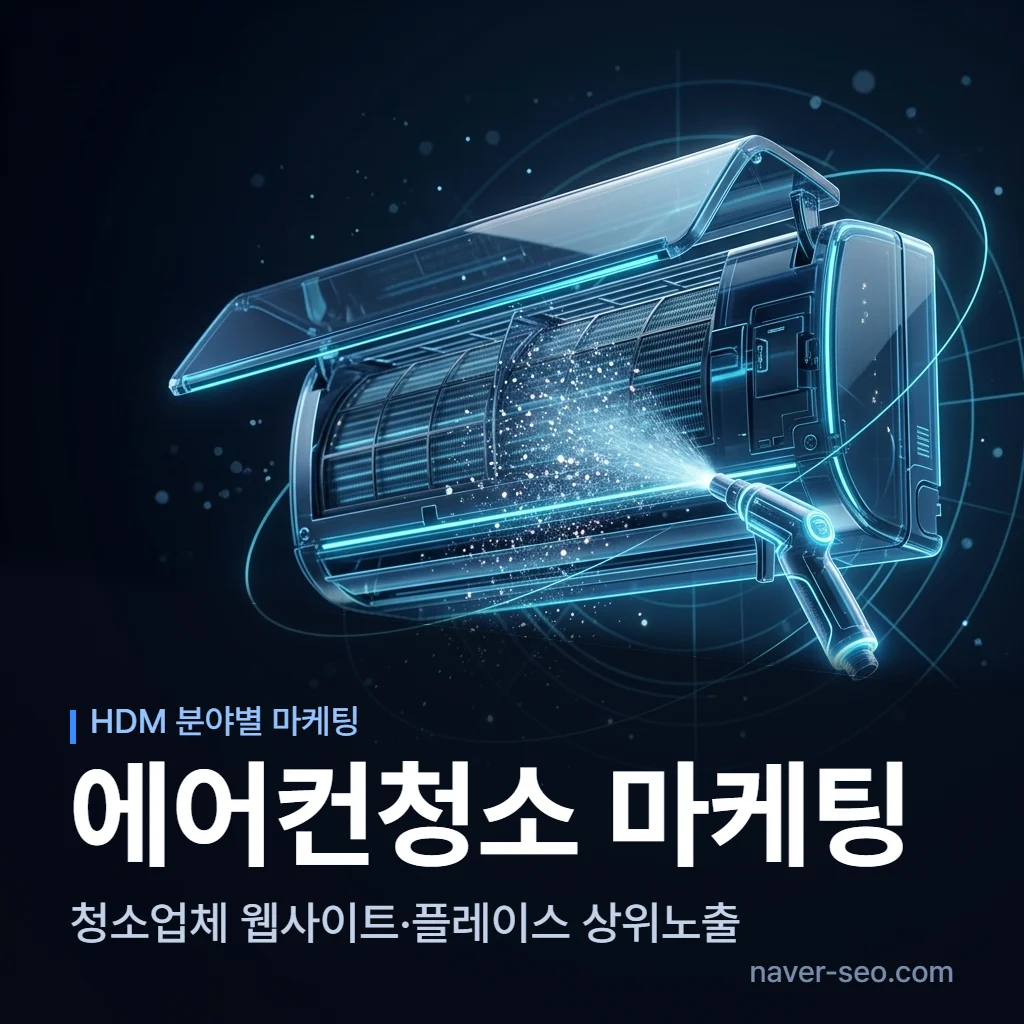 에어컨청소 마케팅 업체 — 에이치디엠