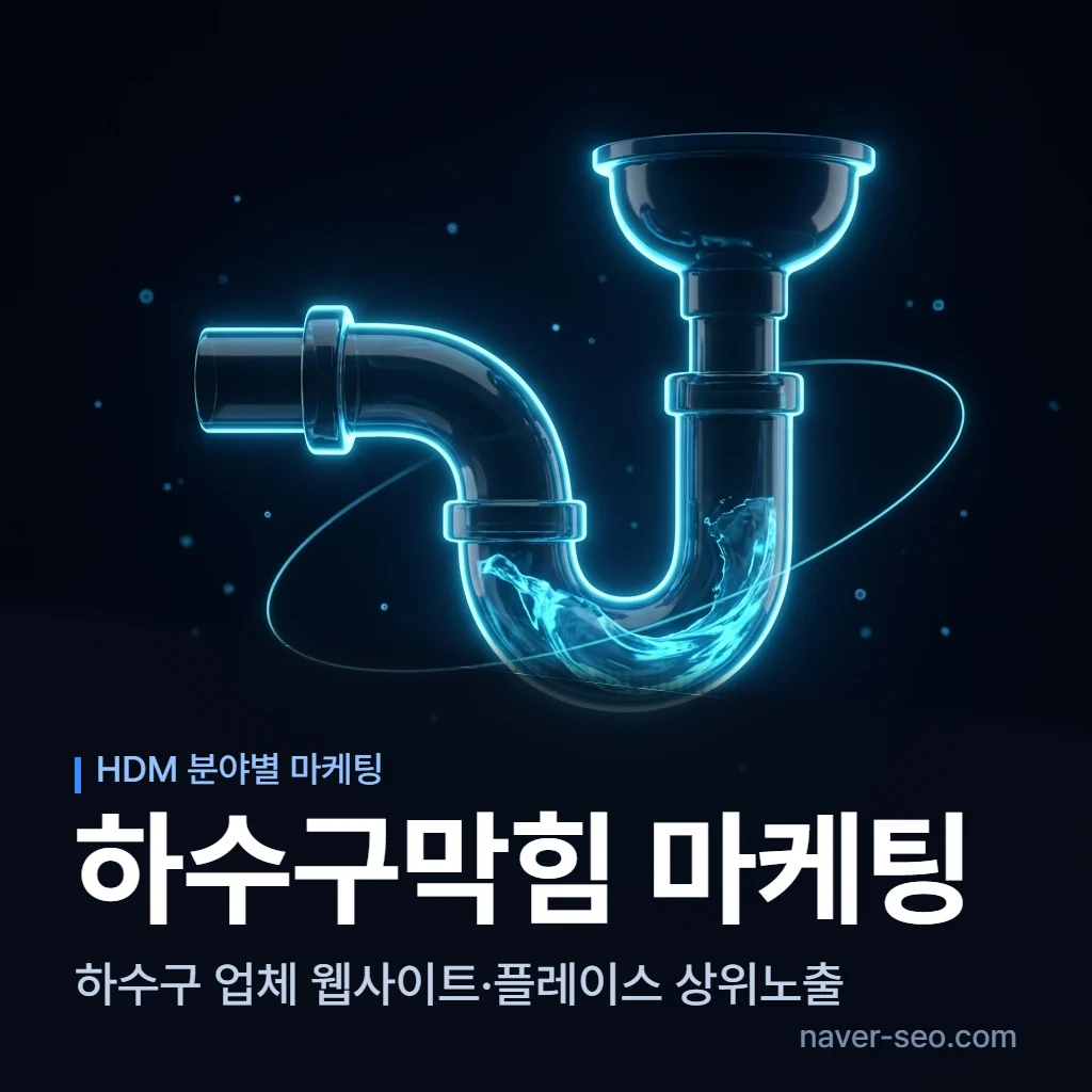 하수구막힘 마케팅 업체 — 에이치디엠