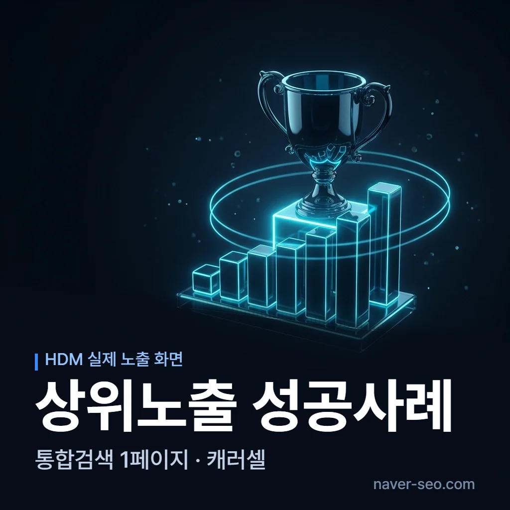 웹사이트·플레이스 상위노출 성공사례 — 에이치디엠